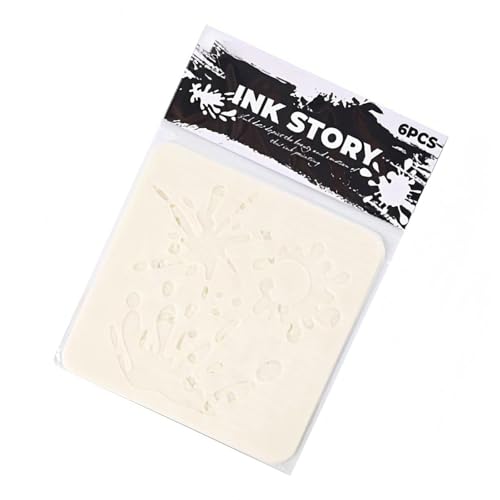 6 PCS Tinten Punkte Schablonen Zeichnen Vorlagen Kunst Und Handwerk Für Scrapbooking Handgefertigte Karten & Kunstprojekte Dots Hohl Aus Malerei Pet Journal von REITINGE