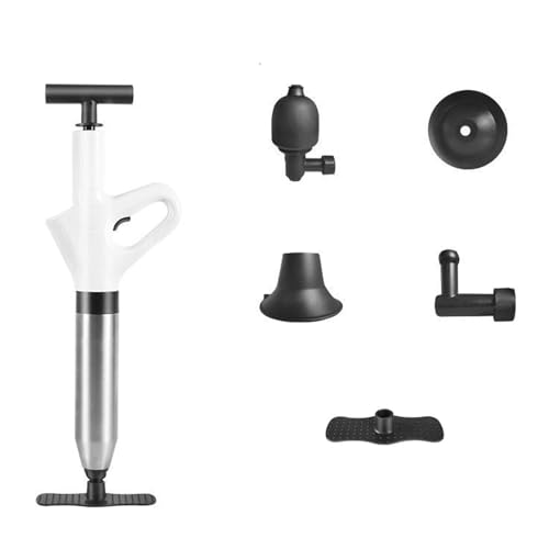 Edelstahl Toilettenabfluss Reiniger Hochdruck Luftkrosel 120psi 8 KPa Mit 3 Düsen Für Waschbeckenbaderohr Rohrkrug Abtrennbare Edelstahlkolben von REITINGE