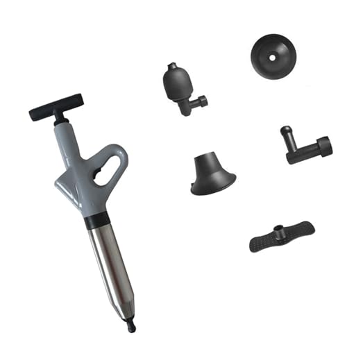 Edelstahl Toilettenabfluss Reiniger Hochdruck Luftkrosel 120psi 8 KPa Mit 3 Düsen Für Waschbeckenbaderohr Rohrkrug Abtrennbare Edelstahlkolben von REITINGE