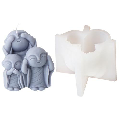 Flexible 3D Mönchs Kerzen Silikonform Künstlerische Mönchs Silikon Kerzenform Kerzenform Für Geburtstagsfeiern Flexible 3D Mönchs Kerzen Silikonform Künstlerische Mönchs Silikon Kerzenform Kerzenform Für Geburtstagsfeiern von REITINGE