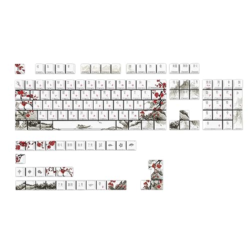 REITINGE Keycaps Keycaps 135Keys DyeSublimation Russian Korean Japanese English For Mechanical Keyboards von REITINGE