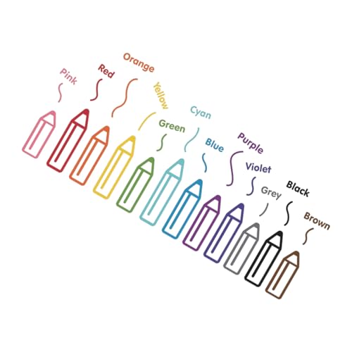 Peeling Stick Wandkunst Farbenfrohes Bleistiftmuster PVC Aufkleber Wasserdichte Abnehmbare Stifte Für Wohnzimmer Nicht Rückstände Künstlerische PVC Wanddekoration Peeling Stick Wandkunst Farbenfrohes Bleistiftmuster PVC Aufkleber Wasserdichte Abnehmbare Stifte Für Wohnzimmer Nicht Rückstände Künstlerische PVC Wanddekoration von REITINGE