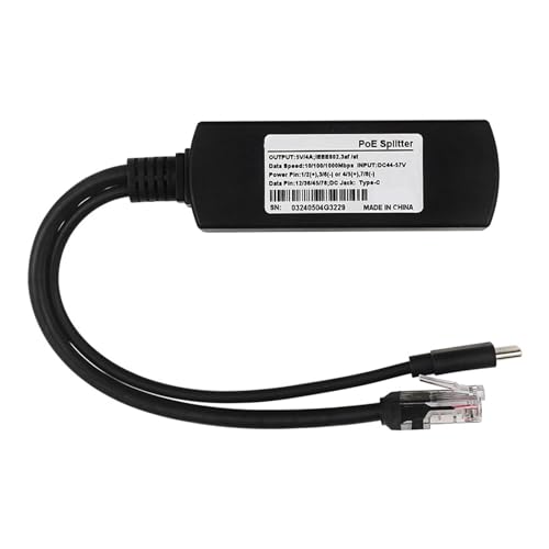 REITINGE Splitter USBC 5V Auf USBC Adapter IEEE802.3af 5 Überwachungskameras von REITINGE