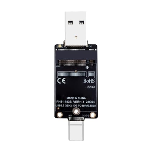 REITINGE Zwei Header USB A/USB C 2230 Solid Disk Enclosure Adapter Doppelschnittstellen JMS583 10 Gbit/s Für Profis von REITINGE