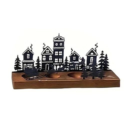 Saisonal Teelight Kerzenschale Holzbasis Mit Metallrahmen Weihnachtstabletop Dekoration Metallkerzenschale Saisonal Teelight Kerzenschale Holzbasis Mit Metallrahmen Weihnachtstabletop Dekoration Metallkerzenschale von REITINGE