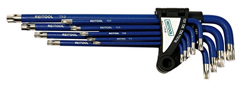 reitool 133 Sortiment 9 Schlüssel A Profil Torx, blau von REITOOL