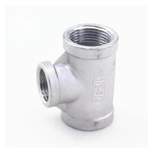 1/2" BSP to 3/4" BSP Female Thread 304 Stainless Reducing Tee 3 Way Connector Pipe Fitting von REIUAFWYGV