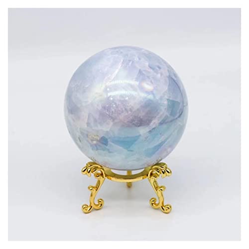 1pc 45mm-90mm natürliche Kristallquarzsteine ​​Aura Blue Calcit Sphere Celestite Ball for die(Color:1pc 90mm) von REIUAFWYGV