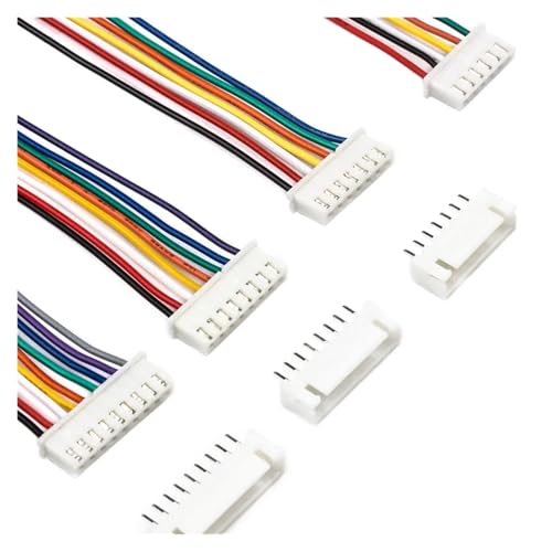 REIUAFWYGV 10Sets 2/3/4/5/6/7/8/9/10 Pin Pitch Male Female Socket JST XH2.54 XH 2.54mm 15cm Wire Length 24AWG Wire Cable Connector(10Set 4Pin) von REIUAFWYGV