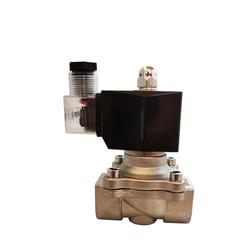 REIUAFWYGV 3/4inch Water Solenoid Valve 12v 24v 220v 110v Normally Closed NPT Thread DIN Coil DN20(BSP_380VAC_VITON-Seal) von REIUAFWYGV