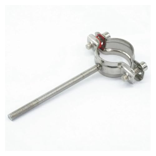 REIUAFWYGV 45-48mm 304 Stainless Steel Thread Length 100mm Clamp Clip Support Bracket with M8 Screw Pole REIUAFWYGV 45-48mm 304 Stainless Steel Thread Length 100mm Clamp Clip Support Bracket with M8 Screw Pole von REIUAFWYGV