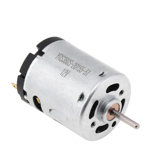 REIUAFWYGV RS360 DC Electronic Starter 12V 12000RPM High Speed Carbon Brush Motors for DIY Toy Hair Dryer von REIUAFWYGV
