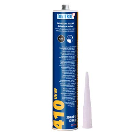 REJEL Dinitrol 410 UV-Dichtungs- und Klebemasse, Polyurethan, Schwarz, 300 ml von REJEL