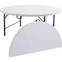 Rekkem - Runder Klapptisch von 180 cm - 5er-Set Weiß von REKKEM