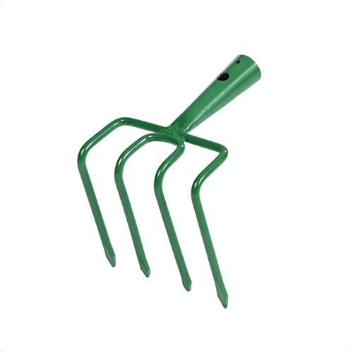 Rekord Kartoffelhacke (Stahl, pulverbeschichtet) ohne Stiel, mit 4 Zinken, Arbeitsbreite ca. 15 cm, Hacke, Gartenhacke, Piekhacke von REKORD Qualität in Ihrer Hand