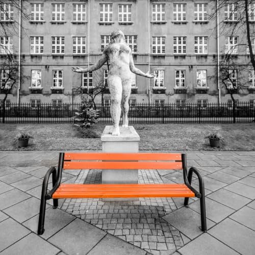 REKORD Gartenbank 196 x 64 x 76 cm Robuste Parkbank aus Metall und Holz mit Rückenlehne wetterfeste Outdoor Sitzbank Bank für Garten Terrasse Balkon Vorgarten – Spartan – Mahagoni REKORD Gartenbank 196 x 64 x 76 cm Robuste Parkbank aus Metall und Holz mit Rückenlehne wetterfeste Outdoor Sitzbank Bank für Garten Terrasse Balkon Vorgarten – Spartan – Mahagoni von REKORD
