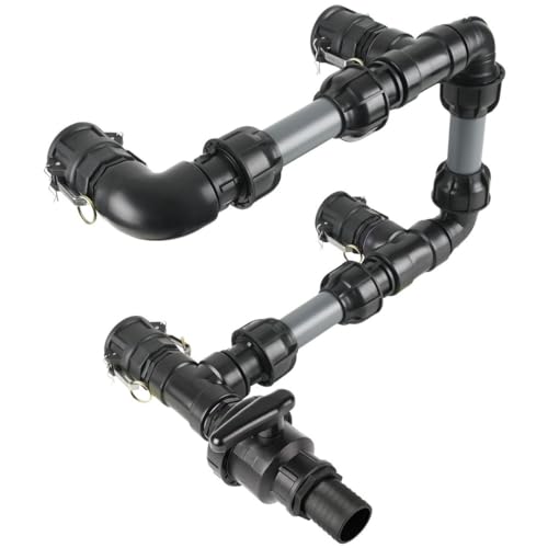 REKUBIK IBC Adapter 2" Camlock Dose - 4 IBC neben-/übereinander Tankverbindung 50mm Rohr von REKUBIK