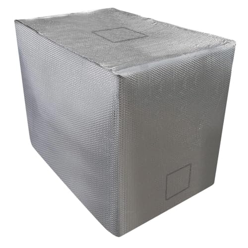 REKUBIK IBC Thermohaube Premium mit Klettverschluss Hitze- & Frostschutz Größe 800l IBC (120x80x116cm) von REKUBIK