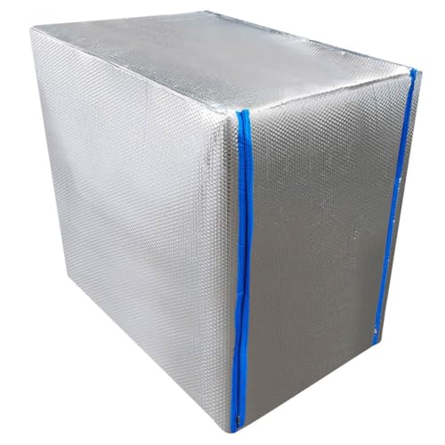 REKUBIK IBC Thermohaube mit Reißverschluss Hitze- & Frostschutz Größe 800l IBC (120x80x116cm) von REKUBIK
