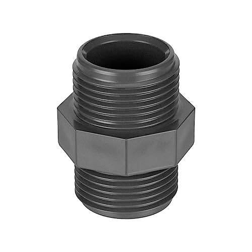 REKUBIK PVC-U Doppelnippel 2X Außengewinde Größe 2 1/2" AG x 2 1/2" AG von REKUBIK