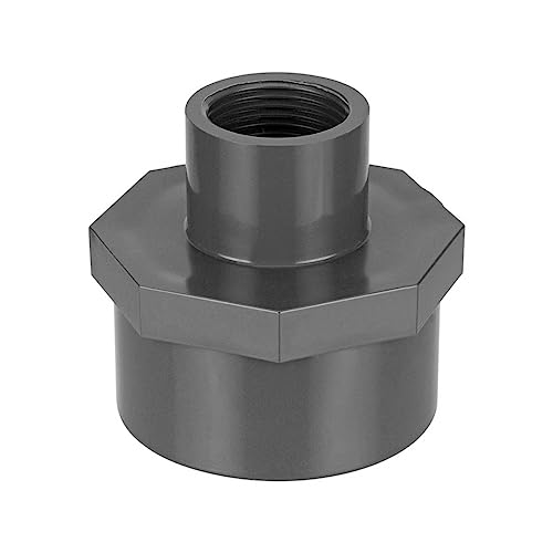 REKUBIK PVC-U Reduziermuffe 2X Innengewinde Größe 1 1/2" IG x 1 1/4" IG von REKUBIK