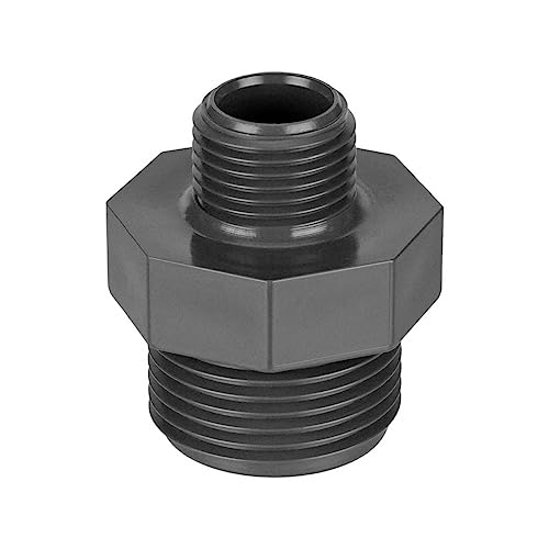 REKUBIK PVC-U Reduziernippel 2X Außengewinde Größe 2 1/2" AG x 1 1/2" AG von REKUBIK