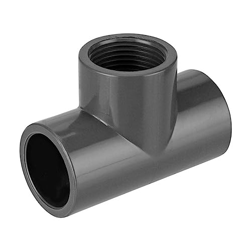 REKUBIK PVC-U T-Stück 90° Klebemuffe x Innengewinde Größe 32mm x 1" IG x 32mm von REKUBIK