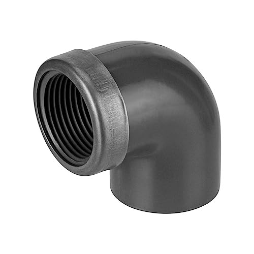 REKUBIK PVC-U Winkel 90° Klebemuffe x Innengewinde Verstärkungsring Größe 20mm x 1/2" IG von REKUBIK