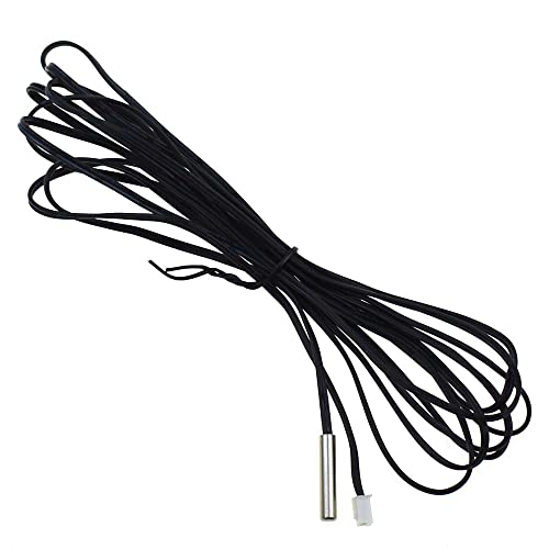 RELAND SUN Temperatursensor NTC 100K 1% B3950 Wasserdicht Sonde Thermistor Genauigkeit Temperatursensor Präzision Temperatursonde (50 Meter) von Reland Sun