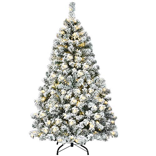 RELAX4LIFE 135cm Künstlicher Weihnachtsbaum mit Schnee, Christbaum mit Beleuchtung, Tannenbaum Kunstbaum Weihnachten mit Metallständer, 400 PVC-Zweigen, für Zuhause & Büro RELAX4LIFE 135cm Künstlicher Weihnachtsbaum mit Schnee, Christbaum mit Beleuchtung, Tannenbaum Kunstbaum Weihnachten mit Metallständer, 400 PVC-Zweigen, für Zuhause & Büro von RELAX4LIFE