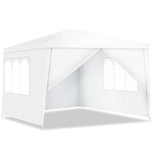 RELAX4LIFE 3x3 m Pavillon, Gartenpavillon mit 4 Abnehmbaren Seitenwänden & Sichtfenstern, Partyzelt mit Metallrahmen, Festzelt für Garten Party Hochzeit Festival RELAX4LIFE 3x3 m Pavillon, Gartenpavillon mit 4 Abnehmbaren Seitenwänden & Sichtfenstern, Partyzelt mit Metallrahmen, Festzelt für Garten Party Hochzeit Festival von RELAX4LIFE