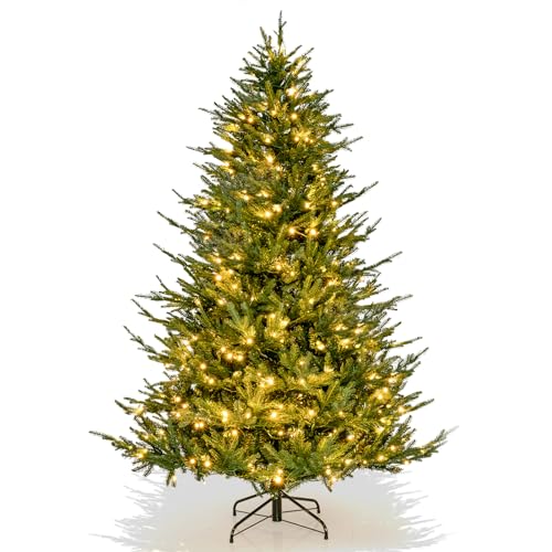 RELAX4LIFE Künstlicher Weihnachtsbaum 210 cm, 380 warmweiße LEDs, 8 Transformationsmodi, 1130 Zweigspitzen, aus PE & PVC, Metallständer RELAX4LIFE Künstlicher Weihnachtsbaum 210 cm, 380 warmweiße LEDs, 8 Transformationsmodi, 1130 Zweigspitzen, aus PE & PVC, Metallständer von RELAX4LIFE