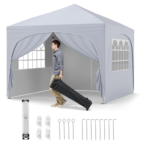 RELAX4LIFE Pavillon 3 x 3 m, tragbarer Faltpavillon mit 4 abnehmbaren Seitenteilen & 4 Sandsäcken, Gartenpavillon wasserdicht & sonnenbeständig, stabiles Außenzelt für Party Camping Picknick (Weiß) RELAX4LIFE Pavillon 3 x 3 m, tragbarer Faltpavillon mit 4 abnehmbaren Seitenteilen & 4 Sandsäcken, Gartenpavillon wasserdicht & sonnenbeständig, stabiles Außenzelt für Party Camping Picknick (Weiß) von RELAX4LIFE