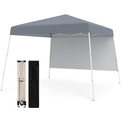 RELAX4LIFE Pop-up Pavillon 3 x 3 m, Faltpavillon mit 1 Seitenwänden, 4 Erdnägel, Rucksack, Tragbares Gartenpavillon, Wasserdicht & Sonnenbeständig, Faltbares Partyzelt für Garten Party Camping (Grau) RELAX4LIFE Pop-up Pavillon 3 x 3 m, Faltpavillon mit 1 Seitenwänden, 4 Erdnägel, Rucksack, Tragbares Gartenpavillon, Wasserdicht & Sonnenbeständig, Faltbares Partyzelt für Garten Party Camping (Grau) von RELAX4LIFE
