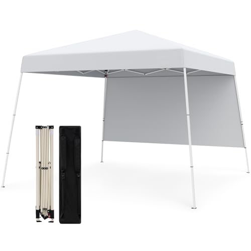 RELAX4LIFE Pop-up Pavillon 3 x 3 m, Faltpavillon mit 1 Seitenwänden, 4 Erdnägel, Rucksack, Tragbares Gartenpavillon, Wasserdicht & Sonnenbeständig, Faltbares Partyzelt für Garten Party Camping (Weiß) RELAX4LIFE Pop-up Pavillon 3 x 3 m, Faltpavillon mit 1 Seitenwänden, 4 Erdnägel, Rucksack, Tragbares Gartenpavillon, Wasserdicht & Sonnenbeständig, Faltbares Partyzelt für Garten Party Camping (Weiß) von RELAX4LIFE