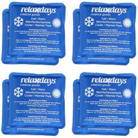 relaxdays Kühlpads 11 cm x 11 cm blau von RELAXDAYS