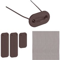 104 x Sichtschutz Befestigung, Befestigungsdrähte & Montageplättchen, Befestigungskit für Sichtschutzmatten, braun 104 x Sichtschutz Befestigung, Befestigungsdrähte & Montageplättchen, Befestigungskit für Sichtschutzmatten, braun von RELAXDAYS
