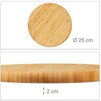 2 relaxdays Frühstücksbretter braun 25,0 x 25,0 cm 2 relaxdays Frühstücksbretter braun 25,0 x 25,0 cm von RELAXDAYS