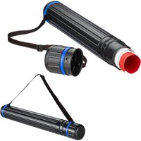 2 x Teleskop Posterrolle, bis Größe A0, verstellbarer Tragegurt, Schraubdeckel, 64 - 100 cm, Kunststoff, schwarz 2 x Teleskop Posterrolle, bis Größe A0, verstellbarer Tragegurt, Schraubdeckel, 64 - 100 cm, Kunststoff, schwarz von RELAXDAYS