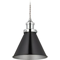 Hängelampe Industrial, HxD: 130 x 18,5 cm, Metall Pendelleuchte, E27-Fassung, Esszimmer Lampe, schwarz/silber - Relaxdays von RELAXDAYS