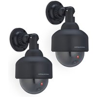 Relaxdays - Kamera Dummy, 2er Set, blinkend, innen- & außen, Einbrecher Abschreckung, Überwachungskamera Attrappe, schwarz Relaxdays - Kamera Dummy, 2er Set, blinkend, innen- & außen, Einbrecher Abschreckung, Überwachungskamera Attrappe, schwarz von RELAXDAYS
