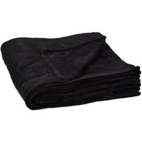 Kuscheldecke extragroß aus Polyester, Fleece, bei 30°C waschbar, hbt: 1 x 200 x 220 cm, schwarz - Relaxdays von RELAXDAYS