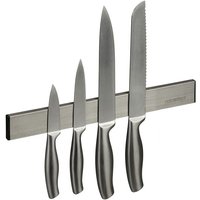 Relaxdays - Magnetleiste Edelstahl, selbstklebend, 30 cm lang, Wand Magnetschiene für Messer & Werkzeug, silber/schwarz Relaxdays - Magnetleiste Edelstahl, selbstklebend, 30 cm lang, Wand Magnetschiene für Messer & Werkzeug, silber/schwarz von RELAXDAYS
