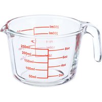 Messbecher Glas, 250 ml, hitzebeständig, mikrowellengeeignet, Skala in Milliliter, oz, Cups, transparent - Relaxdays Messbecher Glas, 250 ml, hitzebeständig, mikrowellengeeignet, Skala in Milliliter, oz, Cups, transparent - Relaxdays von RELAXDAYS