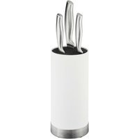 Messerblock rund, Messerhalter unbestückt, universal, Messeraufbewahrung mit Borsten, HxD: 22 x 11 cm, weiß - Relaxdays Messerblock rund, Messerhalter unbestückt, universal, Messeraufbewahrung mit Borsten, HxD: 22 x 11 cm, weiß - Relaxdays von RELAXDAYS