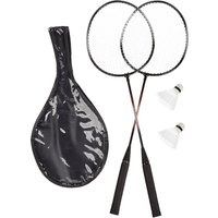 relaxdays Badminton-Set schwarz von RELAXDAYS