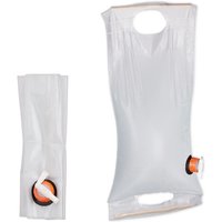 Relaxdays - 10 x Faltkanister 10 Liter, Wasserkanister faltbar, Kanister mit Hahn, Plastikkanister, Camping, aus pvc, transparent von RELAXDAYS
