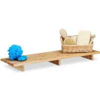 Badewannenablage Bambus, einteiliges Wannenbrett HxBxT: 6 x 70 x 22 cm, moderne Ablage f. Badezimmer, natur - Relaxdays Badewannenablage Bambus, einteiliges Wannenbrett HxBxT: 6 x 70 x 22 cm, moderne Ablage f. Badezimmer, natur - Relaxdays von RELAXDAYS