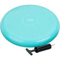 Relaxdays - Balance Kissen, max. Gewicht 140 kg, Balance Pad, Luftpumpe, Ballsitzkissen m. Noppen, Fitnesskissen, mintgrün von RELAXDAYS
