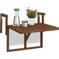 Relaxdays Balkontisch klappbar, Balkonklapptisch zum Einhängen, BxT: 60x45 cm, höhenverstellbar, Hängetisch, dunkelbraun Relaxdays Balkontisch klappbar, Balkonklapptisch zum Einhängen, BxT: 60x45 cm, höhenverstellbar, Hängetisch, dunkelbraun von RELAXDAYS